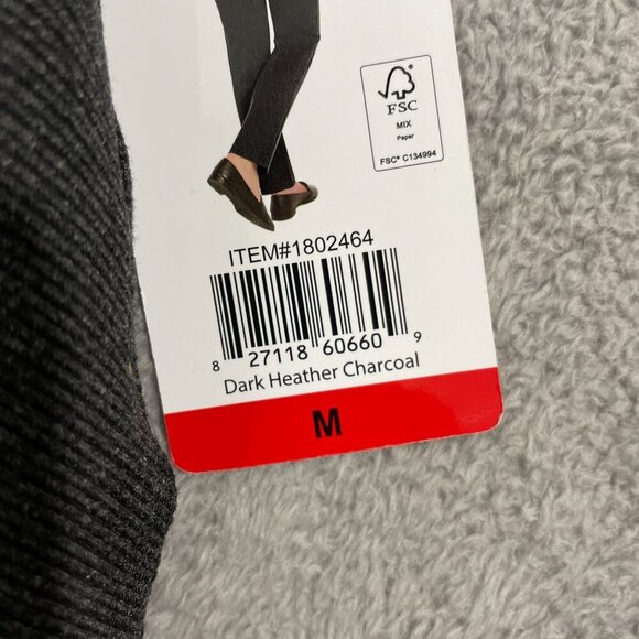 NEW Dalia Womens M Charcoal Narrow Leg Pants W/ Built-In Tummy Control - Picture 7 of 8